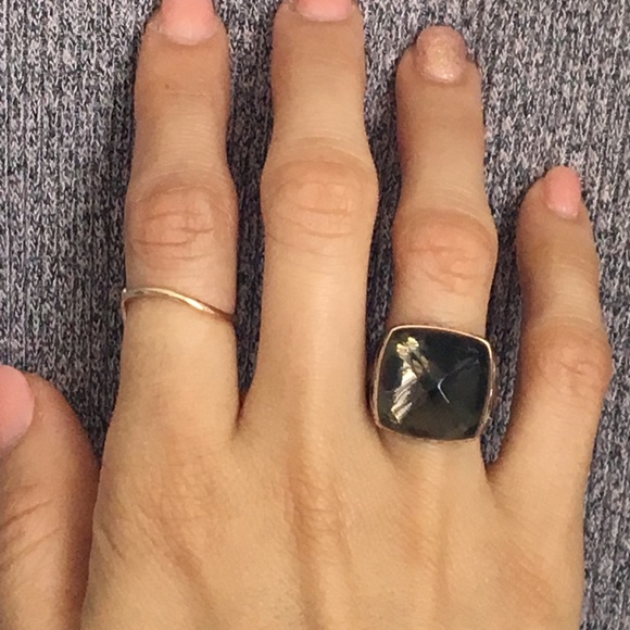 Ti Sento Ring Sterling/Rose Brown CZ Dome Sz 7 - Picture 8 of 8